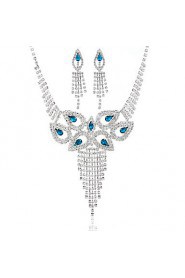 Ladies'/Women's Alloy Wedding/Party Jewelry Set With Multi-stone