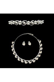 Jewelry Set Women's Anniversary / Wedding / Engagement / Birthday / Gift / Party / Special Occasion Jewelry Sets AlloyImitation Pearl /