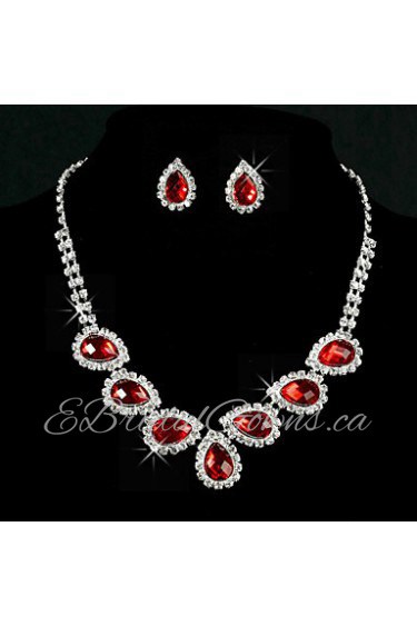 Jewelry Set Women's Anniversary / Wedding / Engagement / Birthday / Gift / Party / Special Occasion Jewelry Sets Alloy / Rhinestone