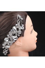 Butterfly style Women Alloy Hair Combs With Cubic Zirconia Wedding/Party Headpiece