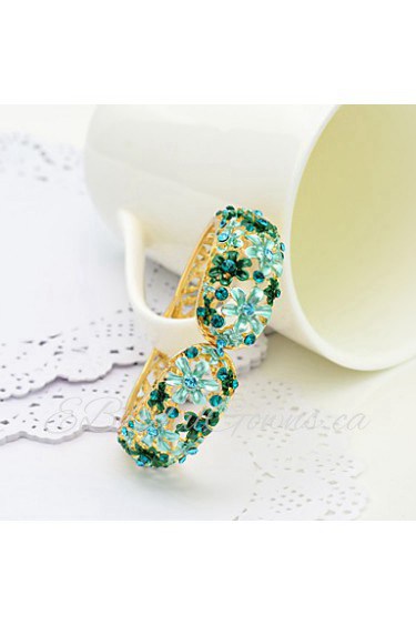 WesternRain Wedding Women's Cuff Bracelet Alloy Rhinestone