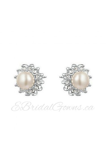 Stud Earrings Women's Imitation Pearl Earring Imitation Pearl