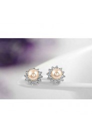 Stud Earrings Women's Imitation Pearl Earring Imitation Pearl