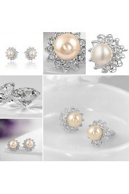 Stud Earrings Women's Imitation Pearl Earring Imitation Pearl