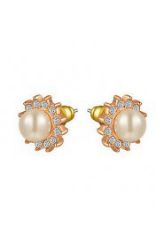 Stud Earrings Women's Imitation Pearl Earring Imitation Pearl