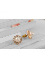 Stud Earrings Women's Imitation Pearl Earring Imitation Pearl