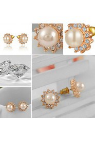 Stud Earrings Women's Imitation Pearl Earring Imitation Pearl