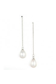 Drop Earrings Women's Sterling Silver Earring Imitation Pearl