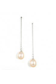 Drop Earrings Women's Sterling Silver Earring Imitation Pearl