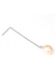 Drop Earrings Women's Sterling Silver Earring Imitation Pearl