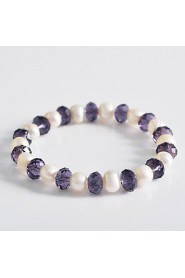 Korean Fashion Pearl Crystal Bracelet Gift Idea