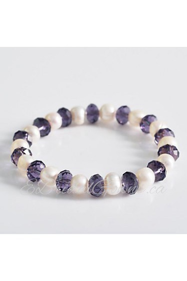 Korean Fashion Pearl Crystal Bracelet Gift Idea