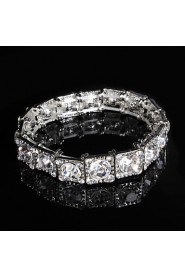 Women's Chain / Round Bangles Bracelet Alloy Rhinestone