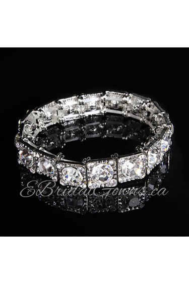 Women's Chain / Round Bangles Bracelet Alloy Rhinestone