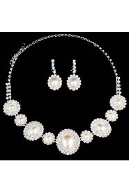 Jewelry Set Women's Anniversary / Wedding / Engagement / Birthday / Gift / Party / Special Occasion Jewelry Sets AlloyImitation Pearl /