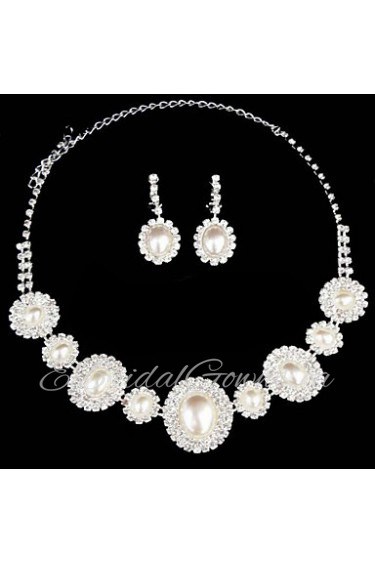 Jewelry Set Women's Anniversary / Wedding / Engagement / Birthday / Gift / Party / Special Occasion Jewelry Sets AlloyImitation Pearl /