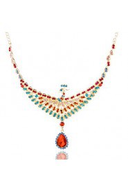 Peacock Ladies'/Women's Alloy Wedding/Party Jewelry Set With Multi-stone