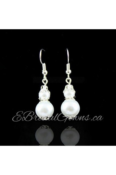 Drop Earrings Women's Alloy Earring Pearl