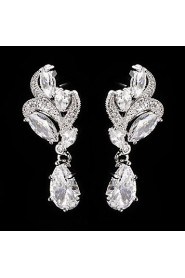 Drop Earrings Women's Cubic Zirconia/Alloy Earring