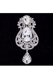 Royal Style Women's Jewelry Rhinestone Flower Brooch Broach Pins (More Colors)