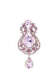 Royal Style Women's Jewelry Rhinestone Flower Brooch Broach Pins (More Colors)