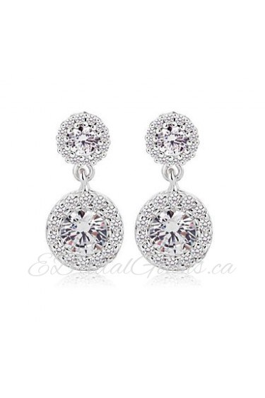 New Top Quality Swiss CZ Earrings Elaborate Wedding Drop Earrings For Women