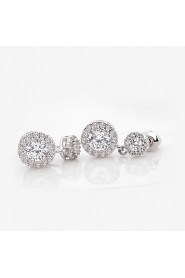 New Top Quality Swiss CZ Earrings Elaborate Wedding Drop Earrings For Women