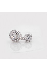 New Top Quality Swiss CZ Earrings Elaborate Wedding Drop Earrings For Women