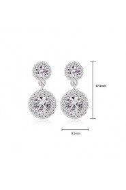 New Top Quality Swiss CZ Earrings Elaborate Wedding Drop Earrings For Women