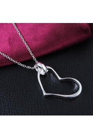 Fashion Brass Silver Plated Women's Necklace