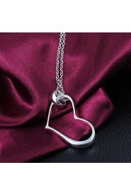 Fashion Brass Silver Plated Women's Necklace