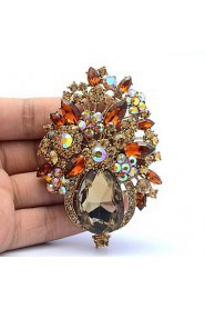 Women's Jewelry Rhinestone Drop Flower Brooch Broach Pins (More Colors)