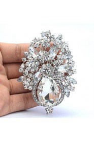 Women's Jewelry Rhinestone Drop Flower Brooch Broach Pins (More Colors)