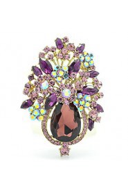 Women's Jewelry Rhinestone Drop Flower Brooch Broach Pins (More Colors)