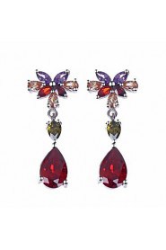 Drop Earrings Couples'/Kid's/Women's Cubic Zirconia Earring Cubic Zirconia