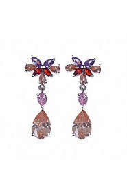 Drop Earrings Couples'/Kid's/Women's Cubic Zirconia Earring Cubic Zirconia