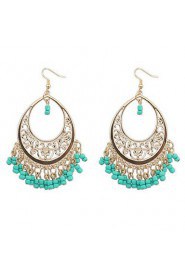 European Style Bohemian Trend Hollow Beads Tassel Earrings(More Colors)