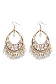 European Style Bohemian Trend Hollow Beads Tassel Earrings(More Colors)