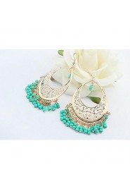 European Style Bohemian Trend Hollow Beads Tassel Earrings(More Colors)