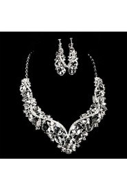 Women's Alloy/Rhinestone Wedding/Party Jewelry Set