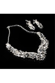 Women's Alloy/Rhinestone Wedding/Party Jewelry Set