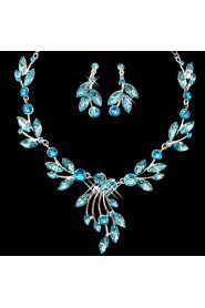 Jewelry Set Women's Birthday / Gift / Party / Special Occasion Jewelry Sets Alloy Rhinestone Necklaces / Earrings As the Picture