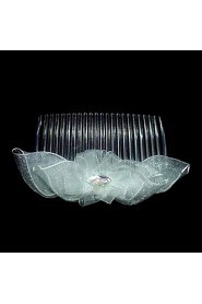 Women's Satin Headpiece-Wedding / Special Occasion / Casual / Outdoor Hair Combs Clear