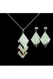 Jewelry Set Women's Anniversary / Wedding / Engagement / Birthday / Gift / Party / Special Occasion Jewelry Sets Alloy Non StoneNecklaces