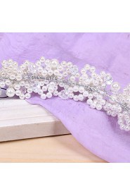 Flower Shape Pearl Hair Flower Bride Hair Wedding Headdress Wedding Accessories One Piece