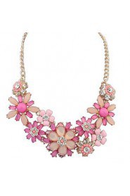 European Style Exaggeration Rich Flowers Wild Fashion Necklace(More Colors)