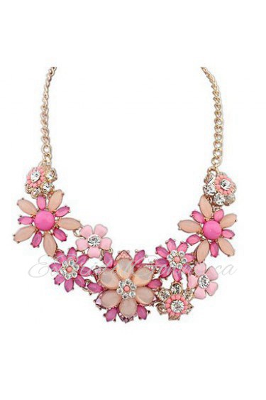 European Style Exaggeration Rich Flowers Wild Fashion Necklace(More Colors)