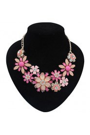 European Style Exaggeration Rich Flowers Wild Fashion Necklace(More Colors)