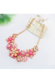 European Style Exaggeration Rich Flowers Wild Fashion Necklace(More Colors)