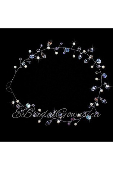 Bride's Flower Crystal Rhinestone Forehead Wedding Headdress Headbands 1 PC